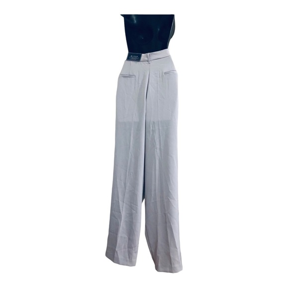 Blue steel gray high waisted hi-rise tapered leg‎ trouser pants size XL new - Picture 5 of 14
